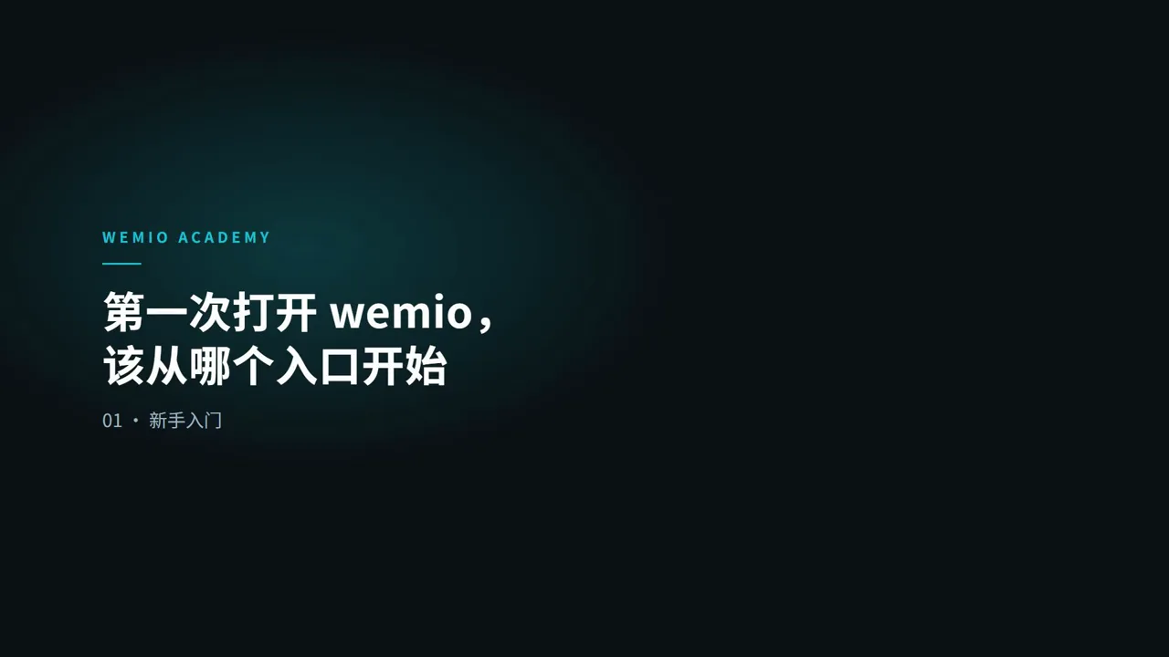 Wemio in Three Minutes