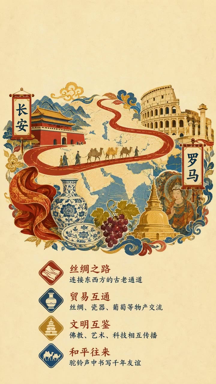 丝绸之路：连接东西方的千年商道